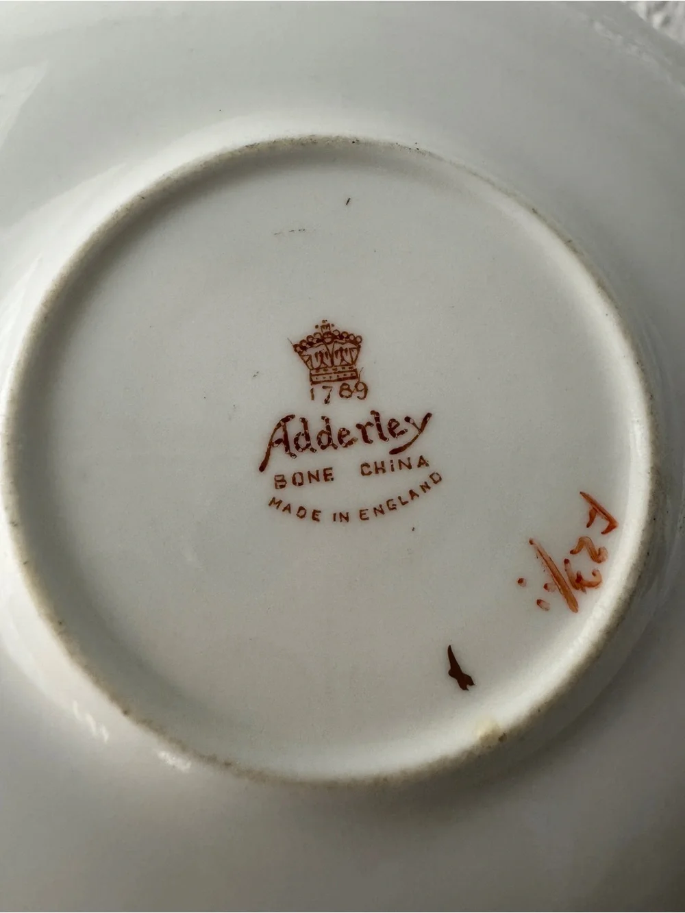 Vintage 1950s Adderley Fine Bone China Pink Rose Teacup Set Made in England